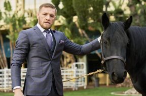 Conor McGregor on set filming the Pegasus World Cup Invitational “13th Jockey” series – actumma