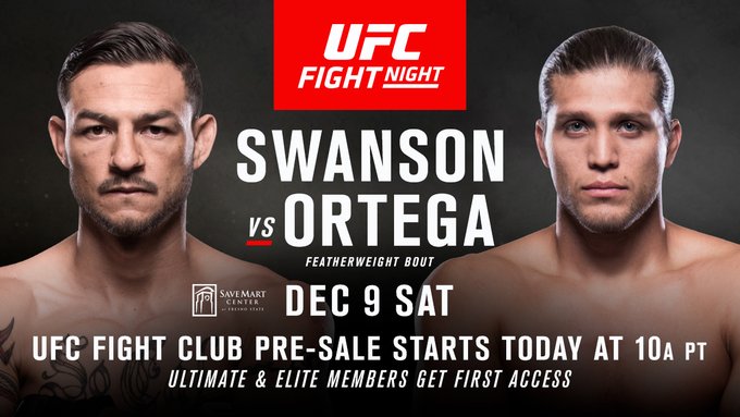 UFC Fight Night Swanson Ortega