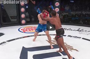 Fliong knee Bellator 186