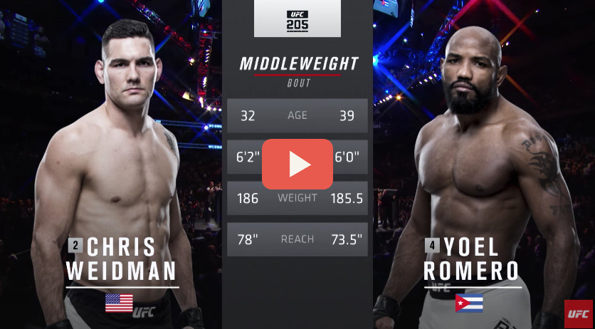 UFC 205 – Romero-vs-Weidman