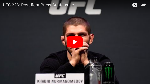 UFC 223 Khabib vs. Iaquinta : la conférence de presse d'après combat en direct (7h15 FR) ufc-223-conference-après-combat