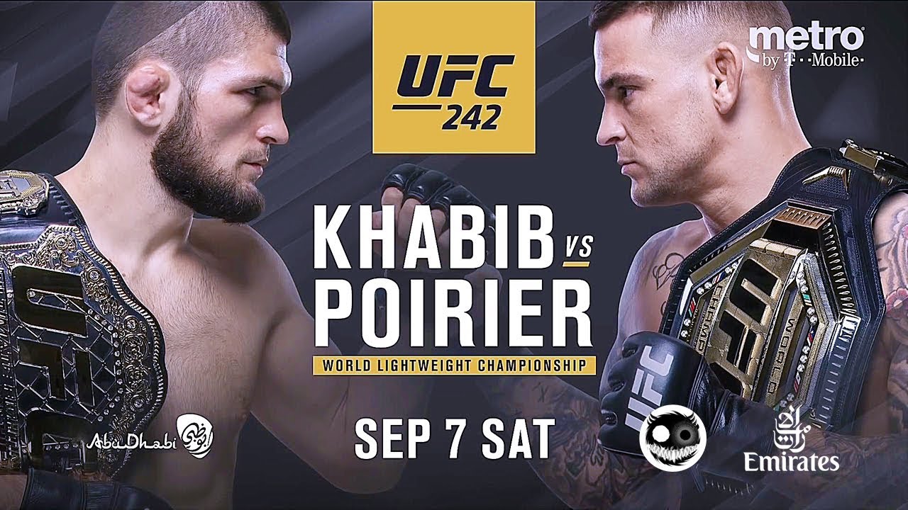 ufc-242-khabib-vs-poirier-carte-complete