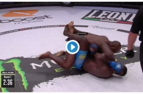 Manhoef TKO Bahati Bellator Milan