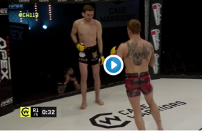 Mason Jones KO – Cage Warrios 113 Capture