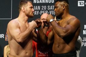 Francis-Ngannou-vs-Stipe-Miocic-face-off-Janvier-2018