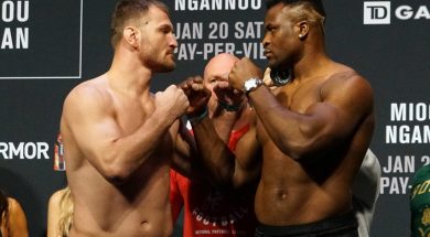 Francis-Ngannou-vs-Stipe-Miocic-face-off-Janvier-2018