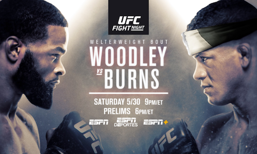 ufc woodley vs burns pesée