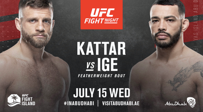 UFC Fight Island Kattar vs. Ige tous les résultats