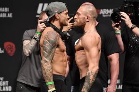 Conor-McGregor-Dustin-Poirier-weigh-in