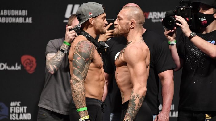 Conor-McGregor-Dustin-Poirier-weigh-in