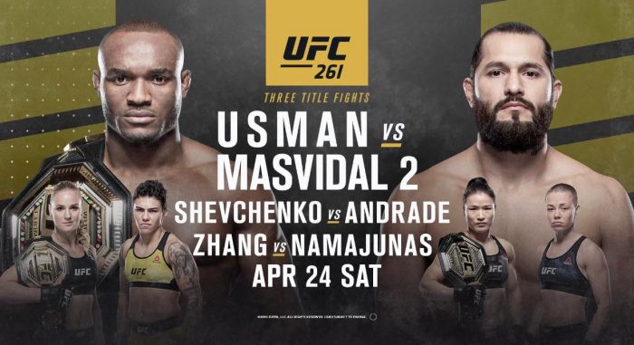 usman vs masvidal 2 carte comment regarder