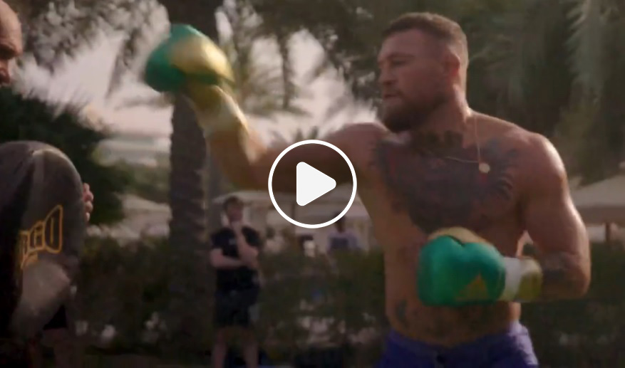 Conor McGregor de retour à l'entraînement de boxe