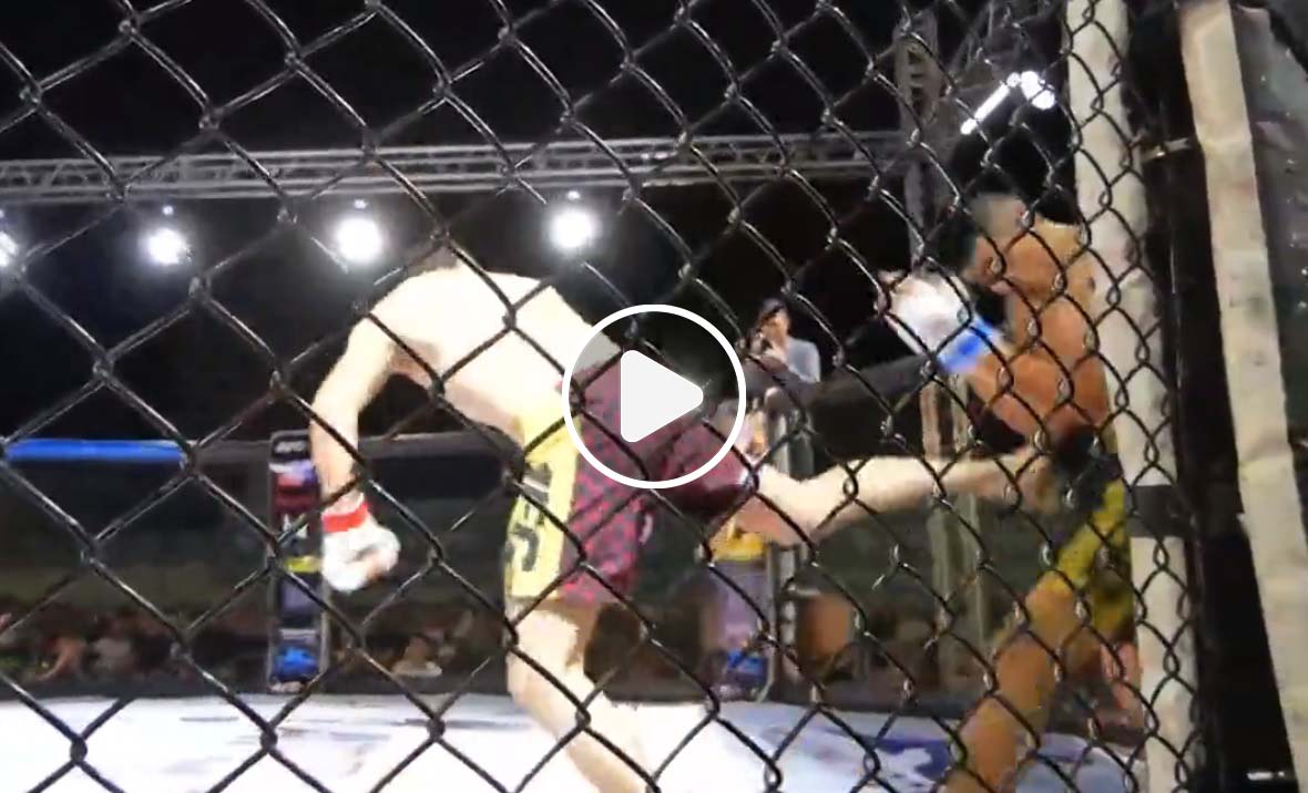 KO spinning back kick