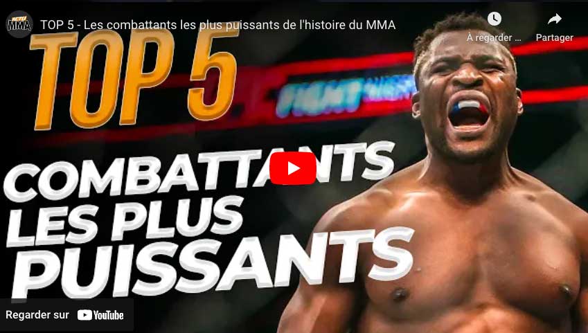 top 5 combattants les plus puissants MMA