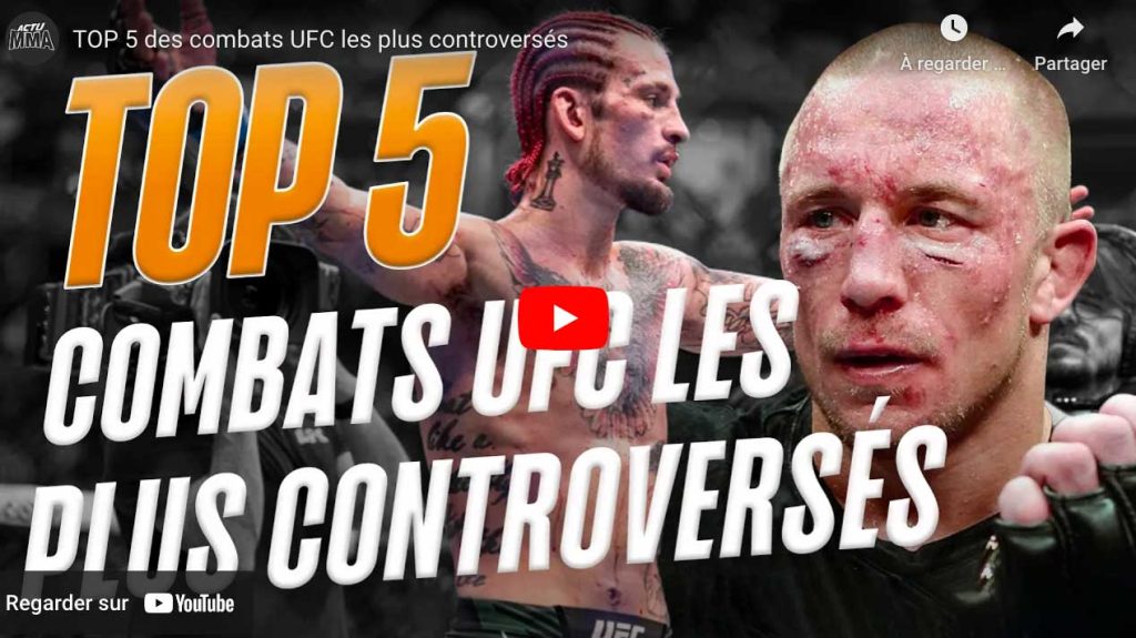 TOP 5 combats UFC les plus controversés