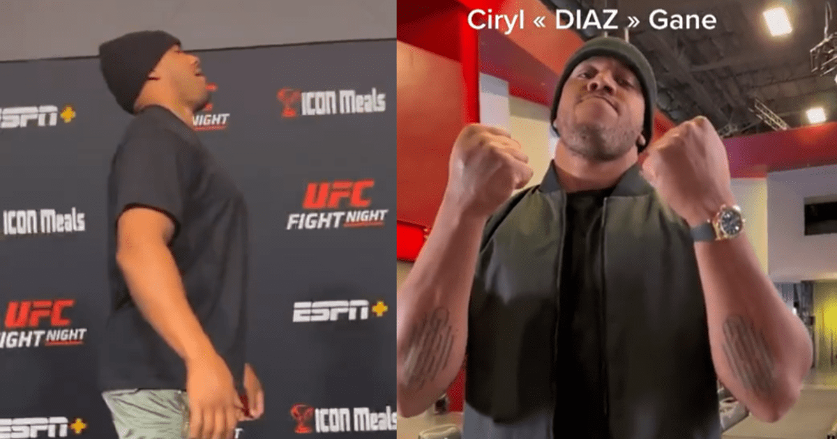 Ciryl Gane Nate Diaz UFC MMA