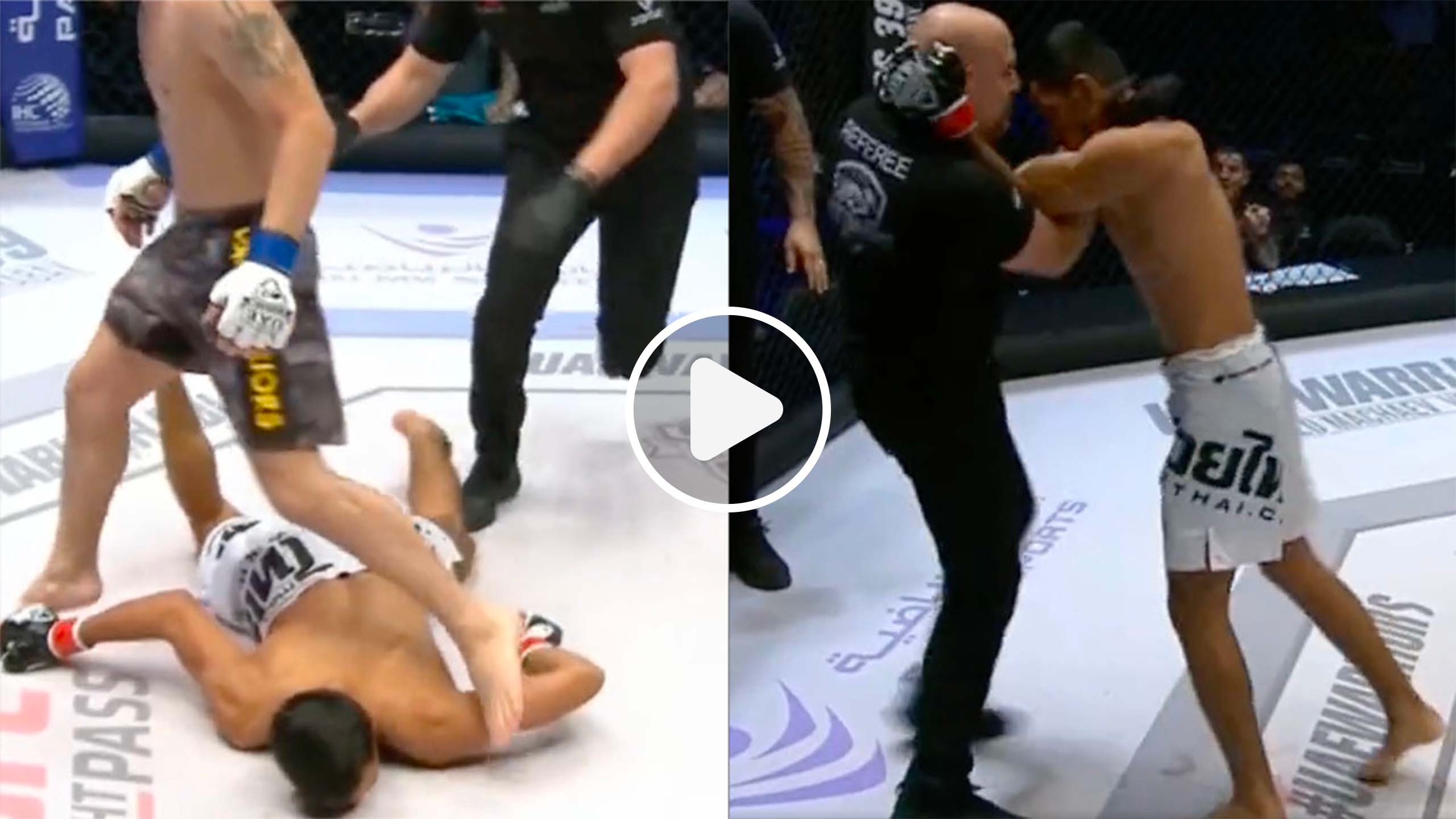 MMA - Un combattant prend un KO violent en trois secondes et tente de se battre avec l'arbitre