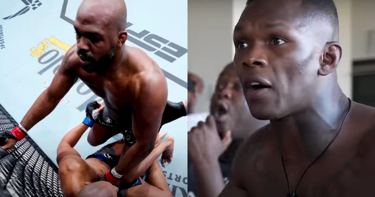 Israel Adesanya reaction ufc 285