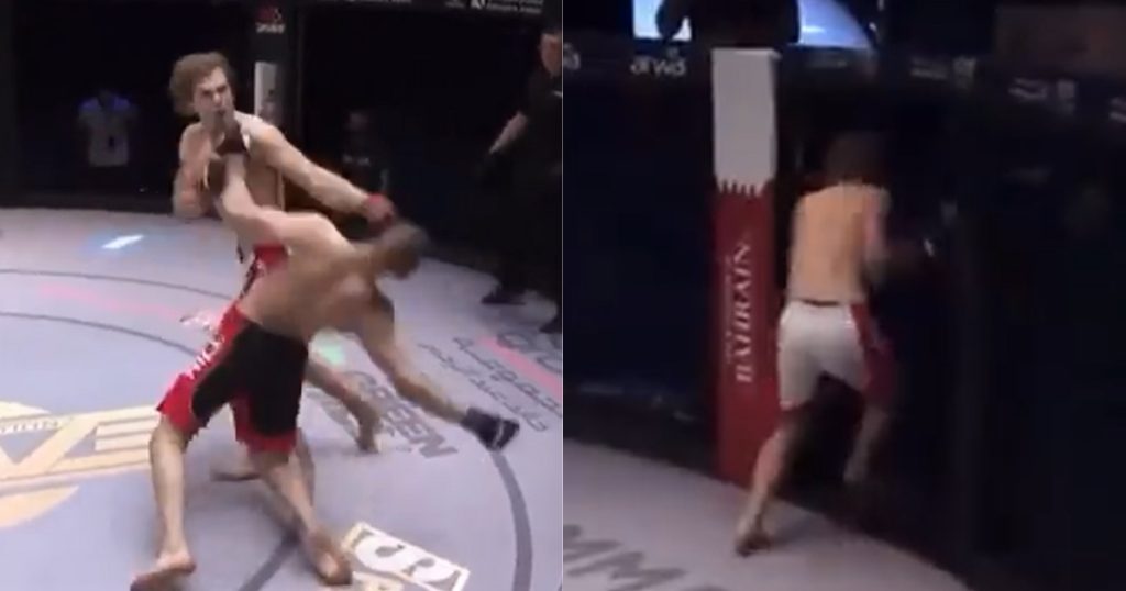 en mma un combattant s'enfuit après un ko