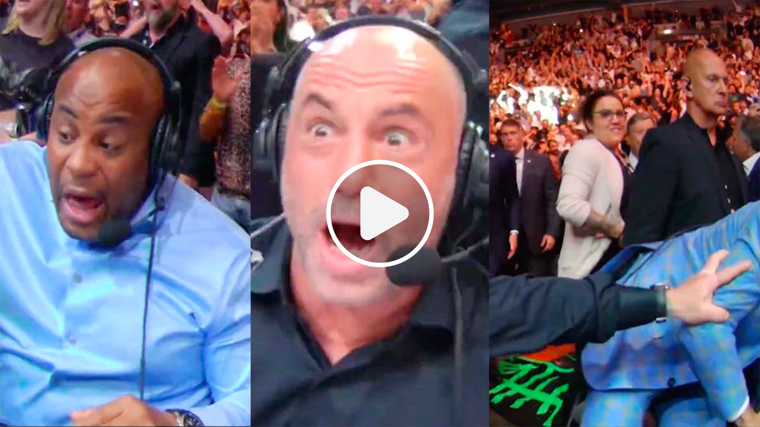 L'hilarante réaction des commentateurs UFC à la victoire d'Adesanya sur Pereira (il tombe de son siège)