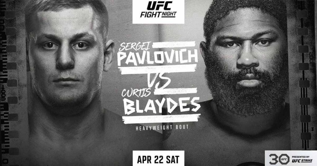 UFC Vegas 71 Pavlovich vs. Blaydes : la carte, les horaires et comment le regarder