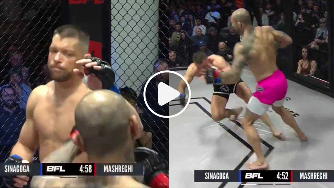 combattant MMA KO 11 secondes fair play