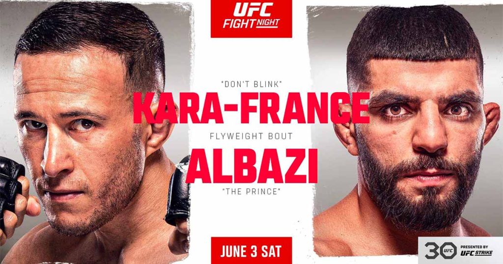 UFC Kara-France vs. Albazi : la carte, les horaires et comment le regarder