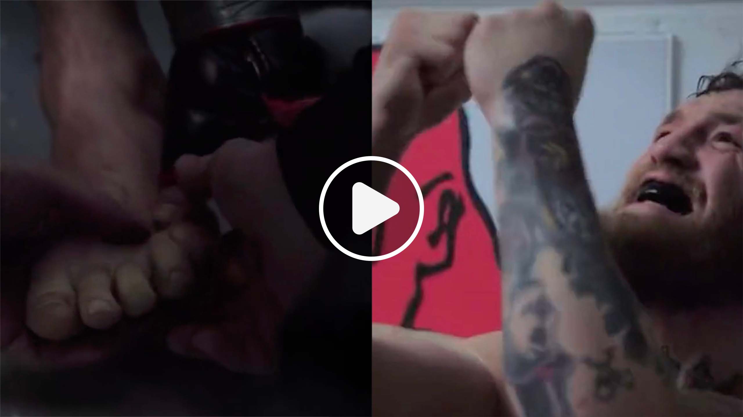 Conor McGregor s'est brutalement cassé le pied avant son combat contre Khabib, voici les images