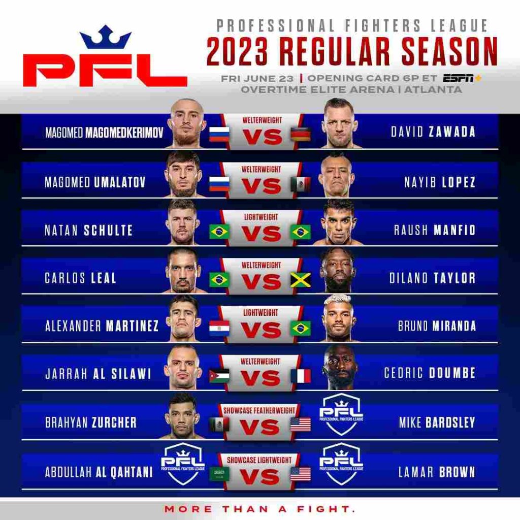 Pfl Fight Schedule 2 Thia Elsbeth
