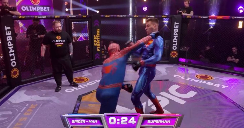 mma spiderman superman