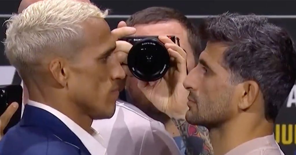 UFC 289 - Le face à face respectueux entre Charles Oliveira et Beneil Dariush