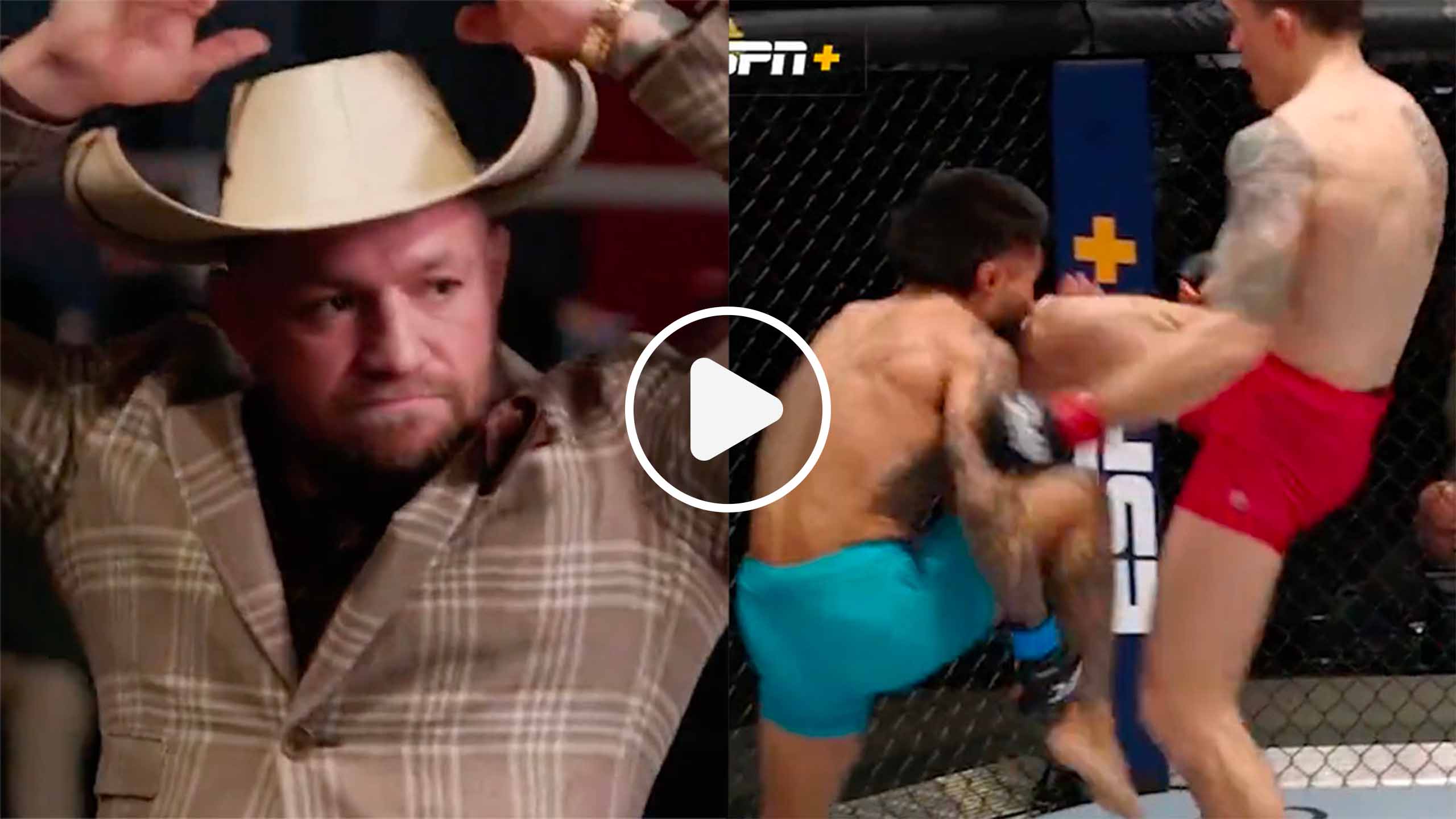 MMA - Il claque un énorme KO sur l'élève de Conor McGregor avec un coup de genou sauté