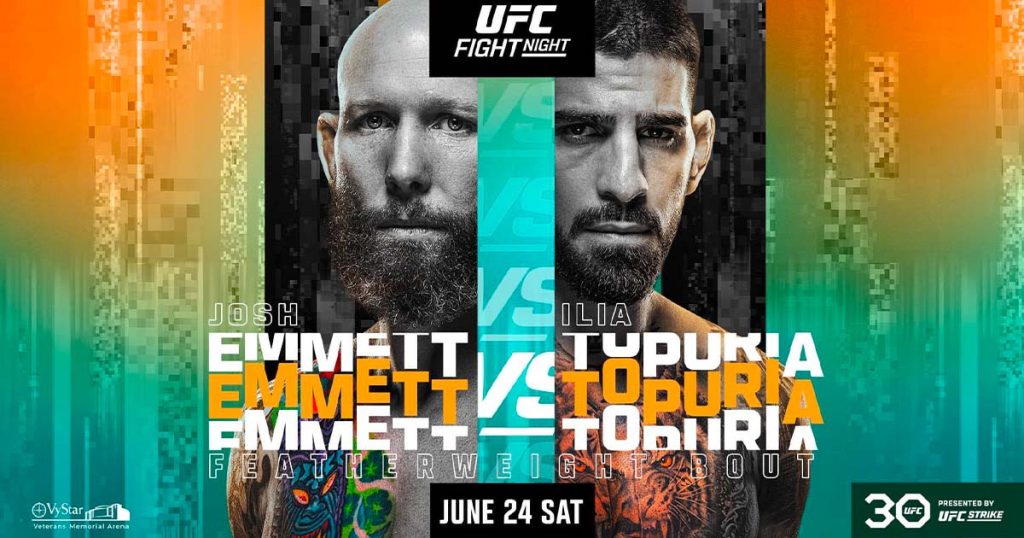 UFC Emmett vs. Topuria : la carte, les horaires et comment le regarder
