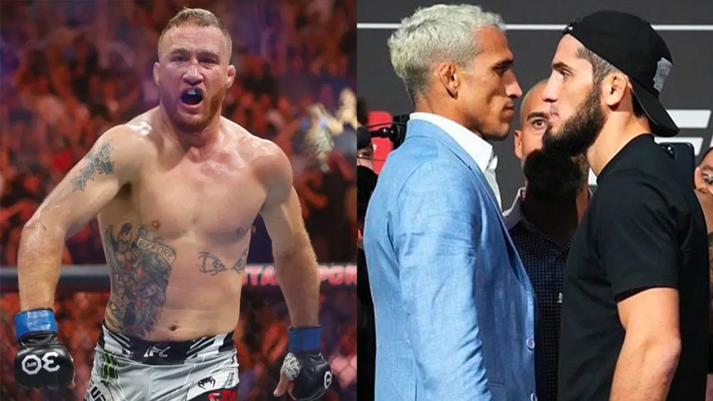 Justin Gaethje devrait affronter Islam Makhachev à la place de Charles Oliveira ?