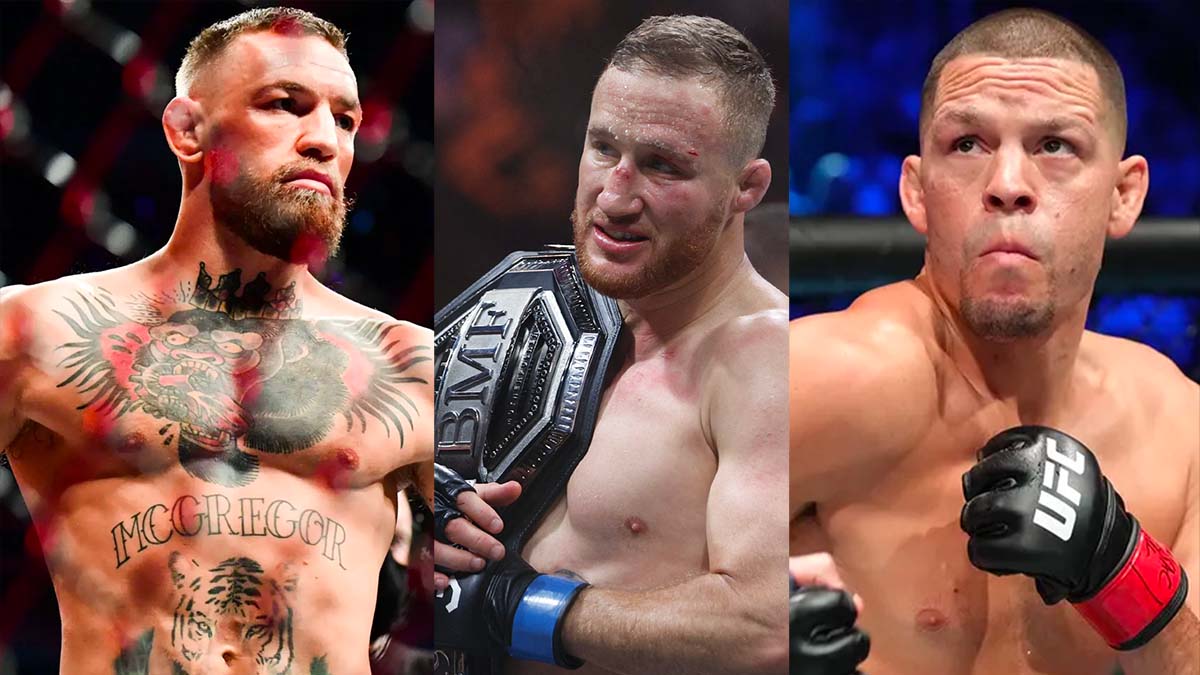 Nate Diaz veut voir Conor McGregor affronter Justin Gaethje pour la ceinture BMF