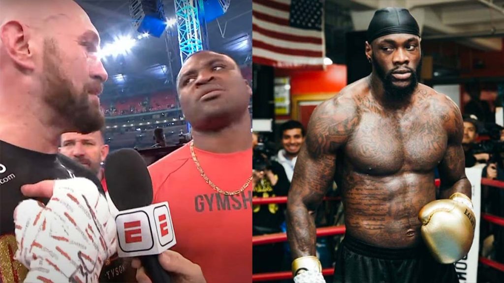 Sans langue de bois, Deontay Wilder donne son avis sur Tyson Fury vs. Francis Ngannou