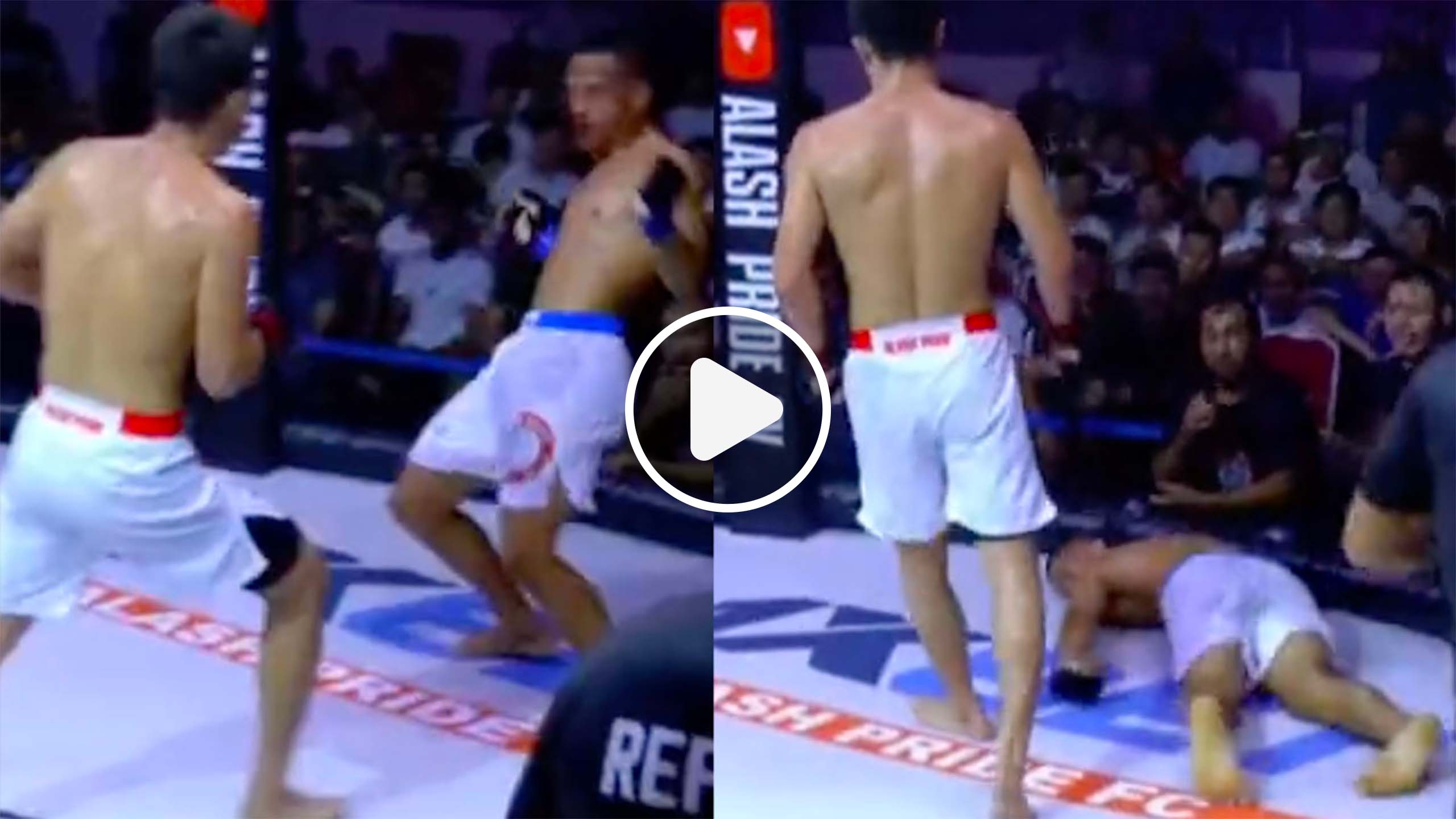 MMA - Il s'écroule au sol après avoir reçu une gauche en pleine tête