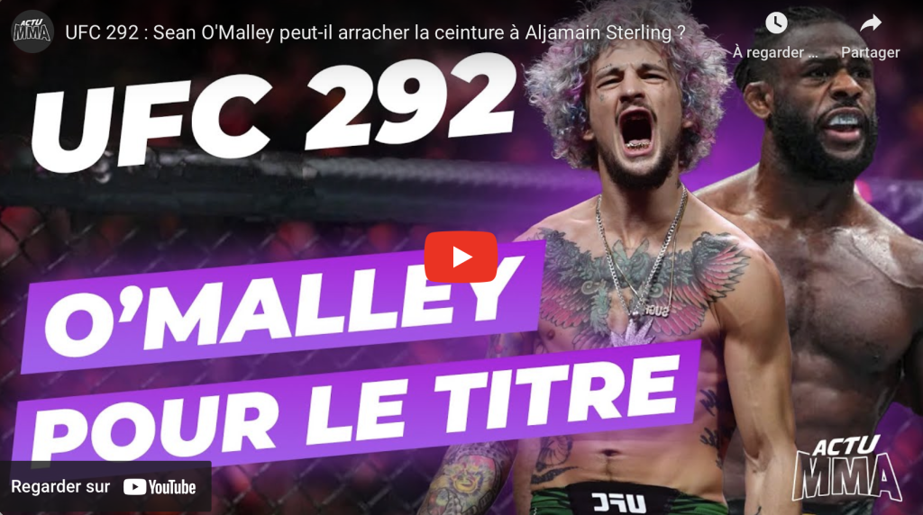 Podcast UFC 292 Sean O'Malley Aljamain Sterling Ian Garry