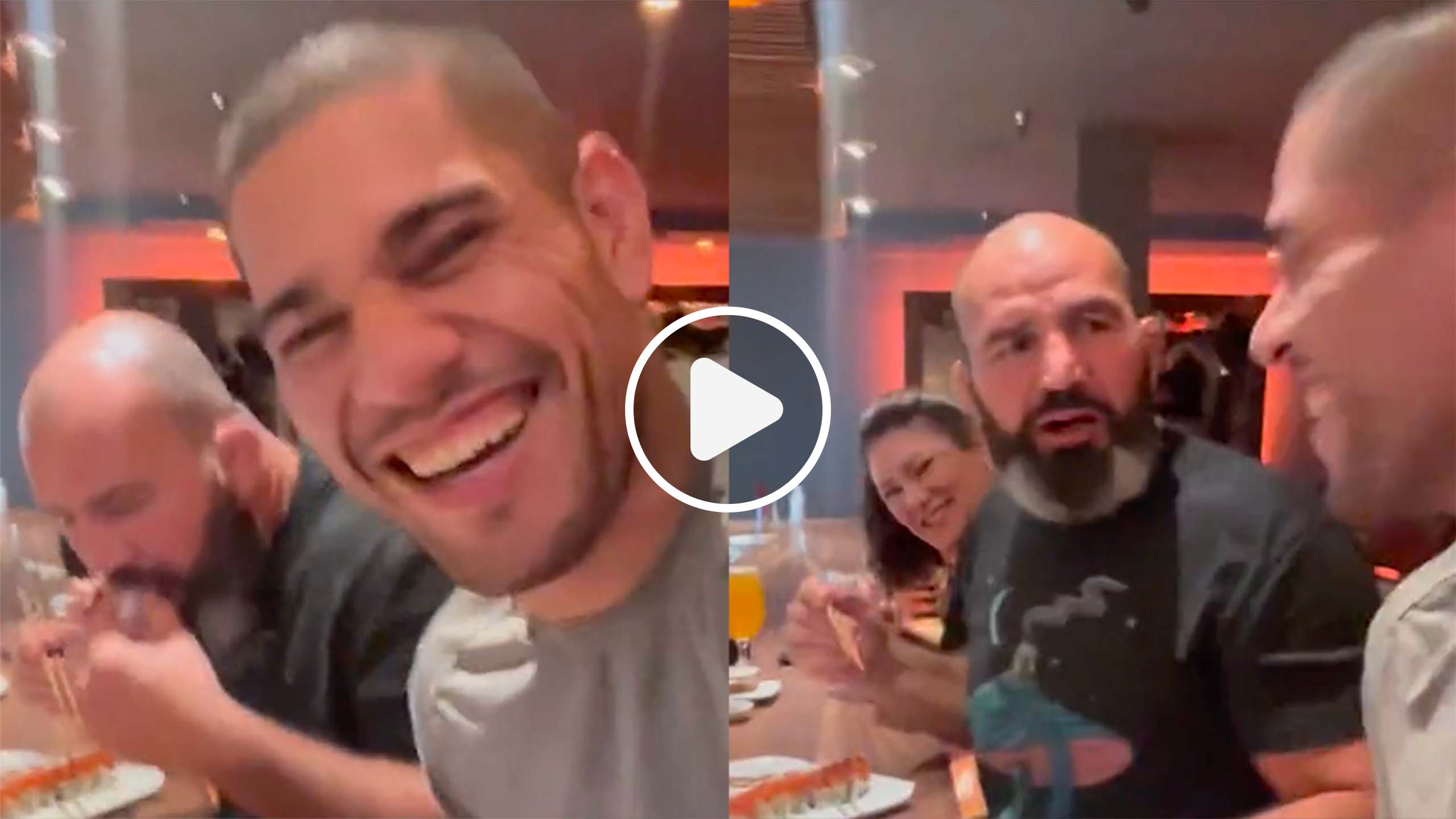 Alex Pereira piège Glover Teixeira au restaurant, c'est hilarant