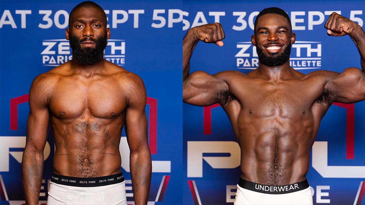 PFL Paris - Cédric Doumbé et Jordan Zébo valident la pesée !