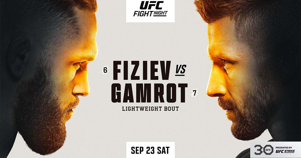 UFC Fight Night Fiziev vs. Gamrot : la carte, les horaires et comment le regarder