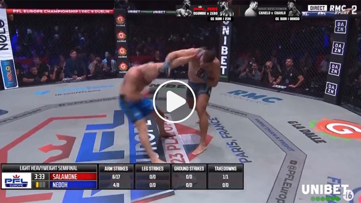 Anthony salamone perd au PFL Paris