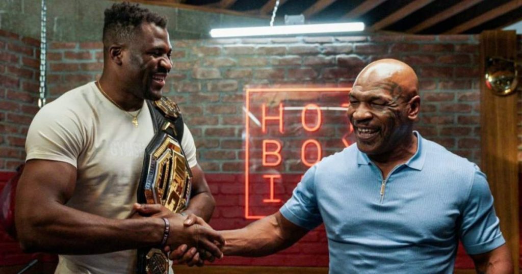 Francis Ngannou Mike Tyson