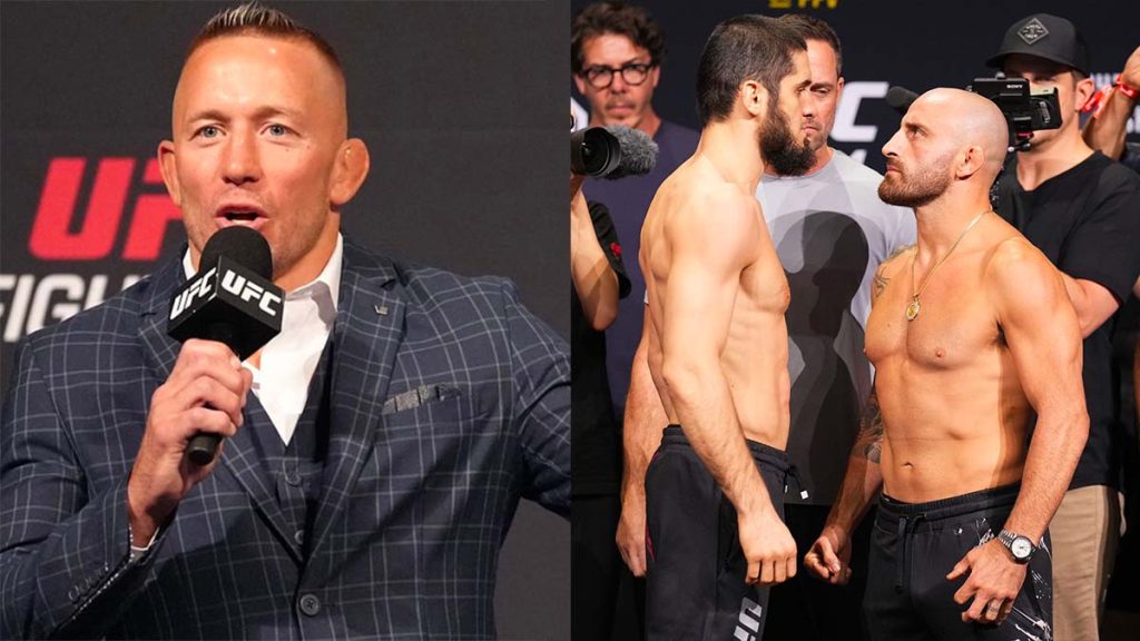 Le pronostic de Georges Saint-Pierre pour Makhachev vs. Volkanovski 2 à l'UFC 294