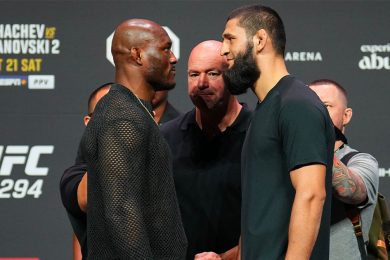 Kamaru-Usman-Khamzat-Chimaev-UFC-294-face-&agrave;-face-MMA