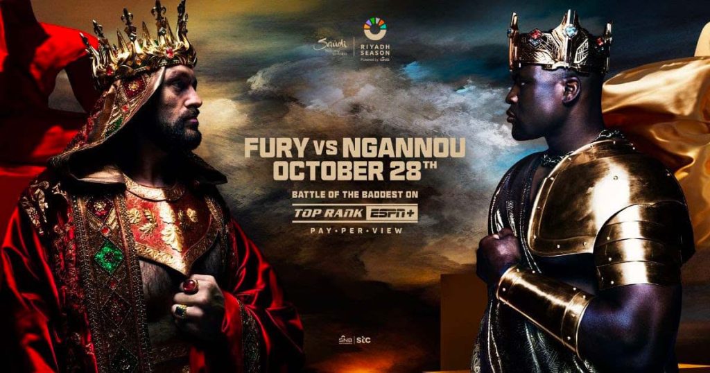 Fury vs. Ngannou : la carte, les horaires et comment le regarder