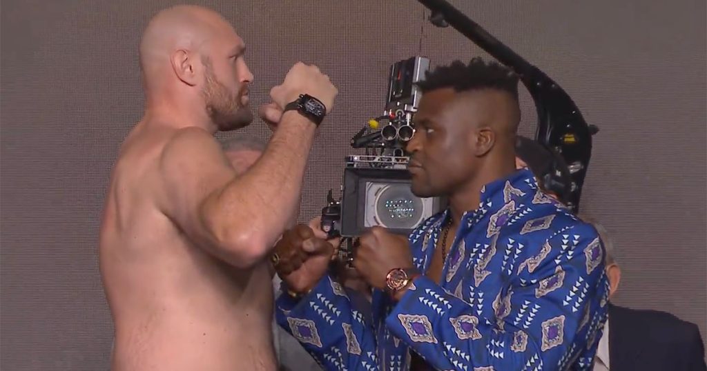 Le face à face animé entre Tyson Fury et Francis Ngannou