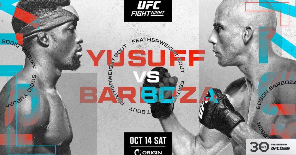 UFC Vegas 81 – Yusuff vs. Barboza : la carte, les horaires et comment le regarder