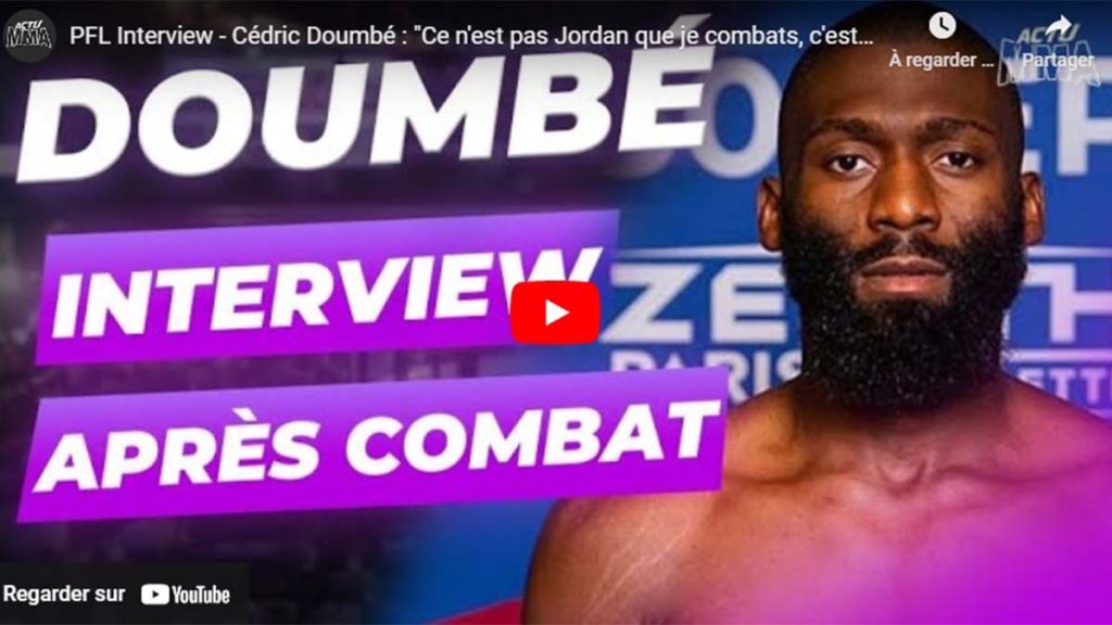 L'interview de Cédric Doumbé après son combat contre Jordan Zébo au PFL