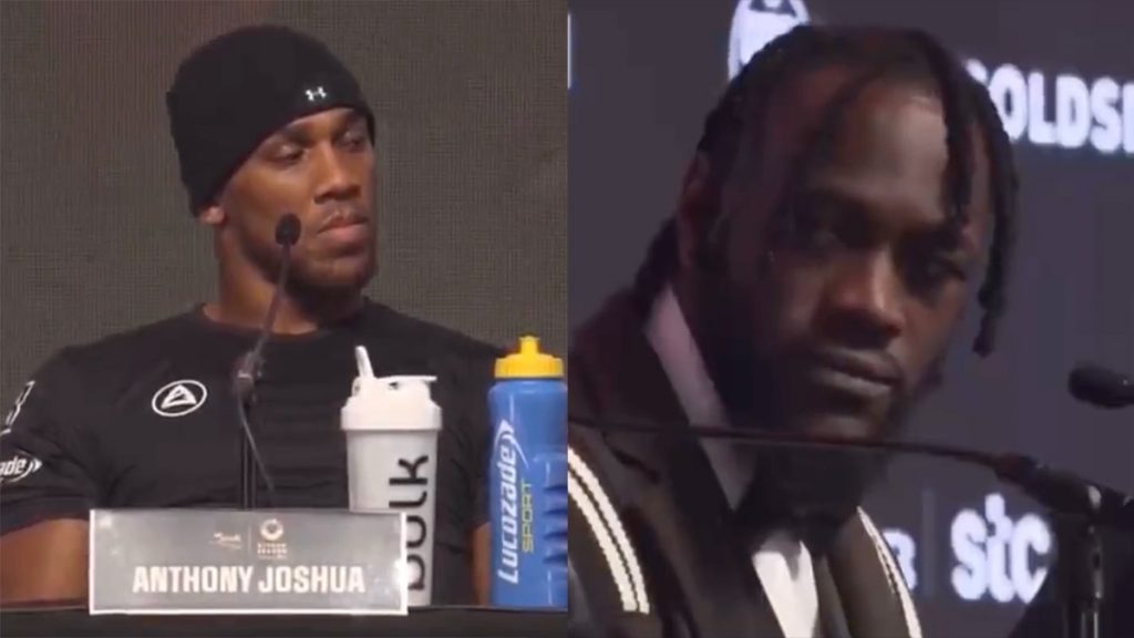 L'échange respectueux entre Deontay Wilder et Anthony Joshua en pleine conférence de presse